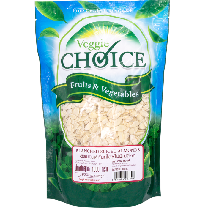 Sliced almonds without shell Veggie Choice 1 kg. Wholesale | Food Project