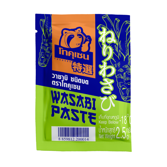 Fresh wasabi packets Tokusen 2.5 grams, wholesale premium Thai