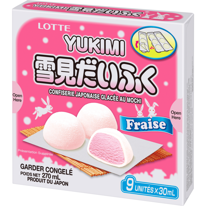 Yukimi Daifuku x2 151　未開封BOX　シュリンク付き Yukimi Daifuku Strawberry Lotte Wholesale Premium Japan | Food Project